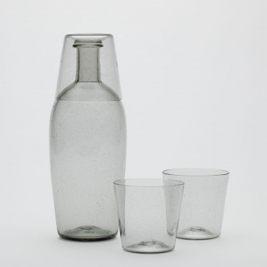 作品写真「和らぎ水セット 小（水瓶＋グラス）」