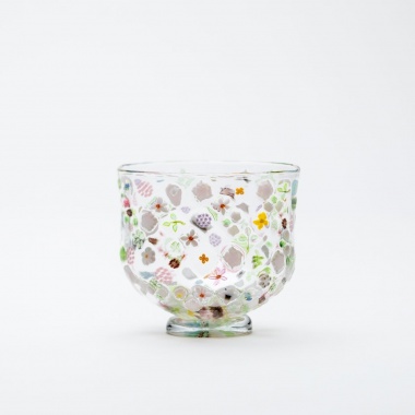 作品写真「sake cup「花の庭」a」