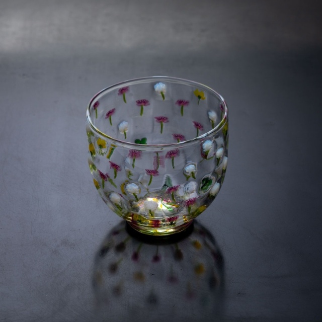 sake cup「シロツメクサ」 | 江波冨士子 | うつわ | filament