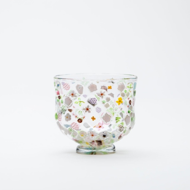 商品写真：sake cup「花の庭」a