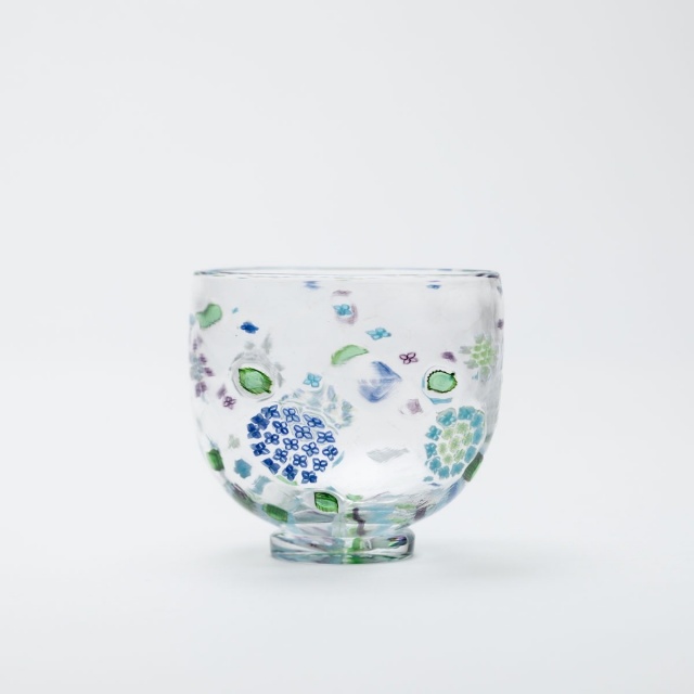 商品写真：sake cup「紫陽花」