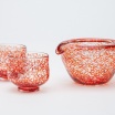 sake cup & katakuchi jug「Arabesque Rosso (赤蔓草)」