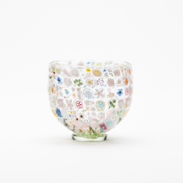 商品写真：sake cup「花の庭」