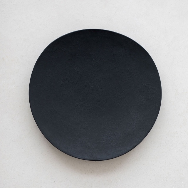 商品写真：丸葉皿 8寸