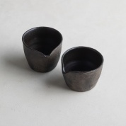 作品写真「黒銀彩片口 小」