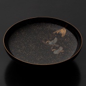 作品写真「三雀蒔絵杯」