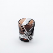 作品写真「寸胴酒盃（チョコ）帯」