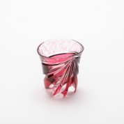 作品写真「天開酒盃（金赤）a ボカシ・底菊つなぎ」