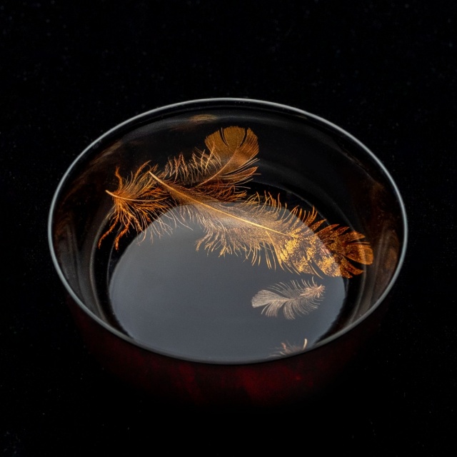 商品写真：羽根蒔絵杯 #5